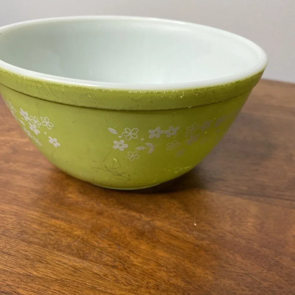 Vintage Pyrex Spring Blossom Crazy Daisy Nesting Mixing Bowl 402 Mixing Bowl